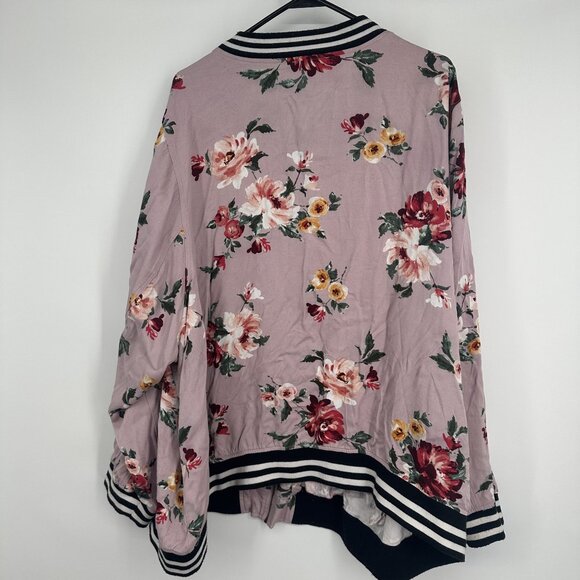Torrid Women's Floral Bomber Jacket Size 6XL‎ - Picture 6 of 6